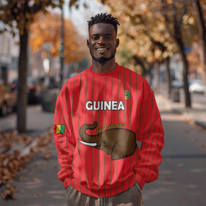 Guinea Football Custom Sweatshirt Allez Syli National - African Pride