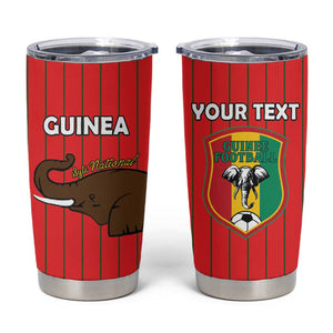 Guinea Football Custom Tumbler Cup Allez Syli National - African Pride