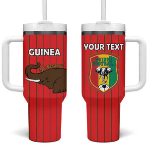 Guinea Football Custom Tumbler With Handle Allez Syli National - African Pride