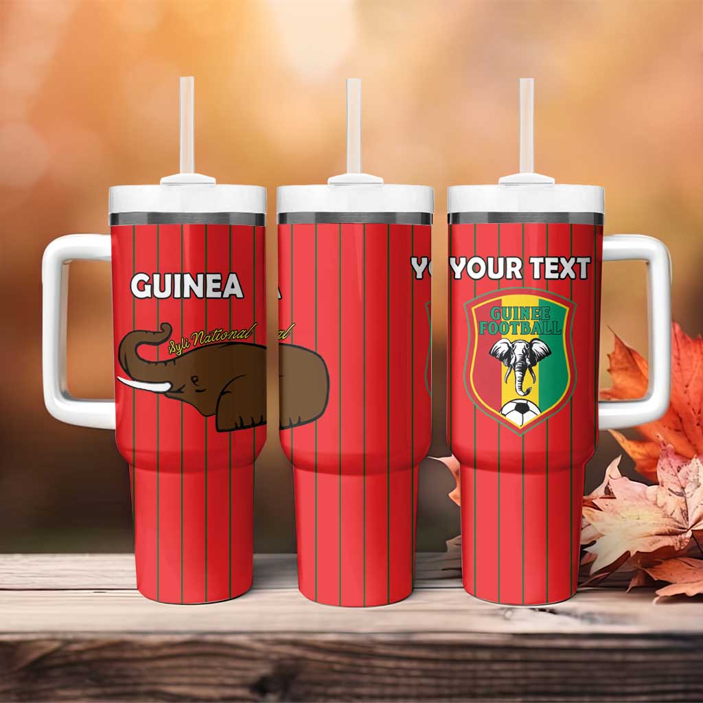 Guinea Football Custom Tumbler With Handle Allez Syli National - African Pride