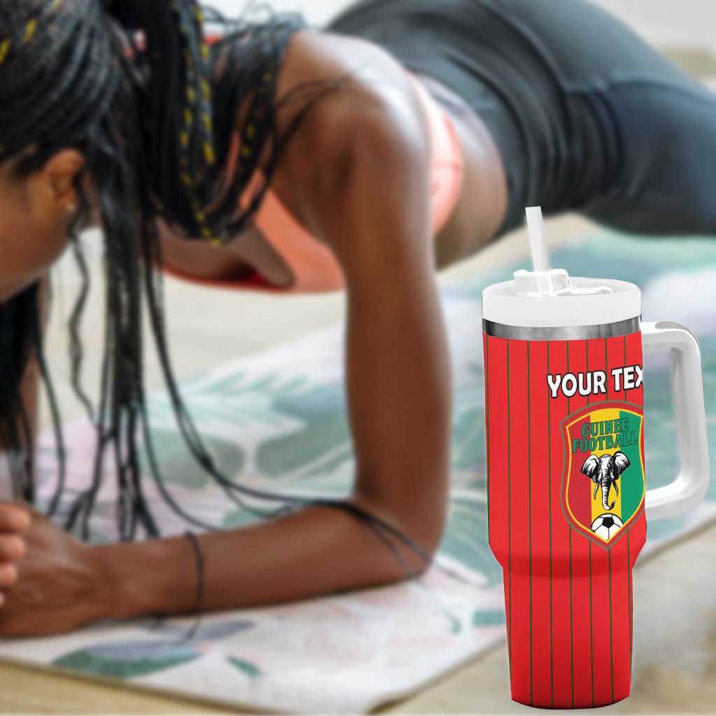 Guinea Football Custom Tumbler With Handle Allez Syli National - African Pride