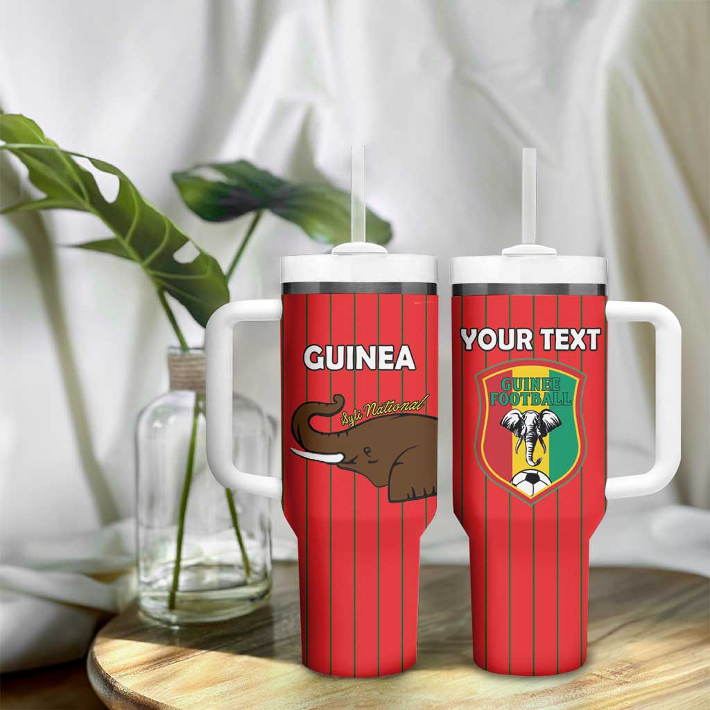 Guinea Football Custom Tumbler With Handle Allez Syli National - African Pride