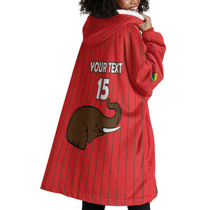 Guinea Football Custom Wearable Blanket Hoodie Allez Syli National - African Pride