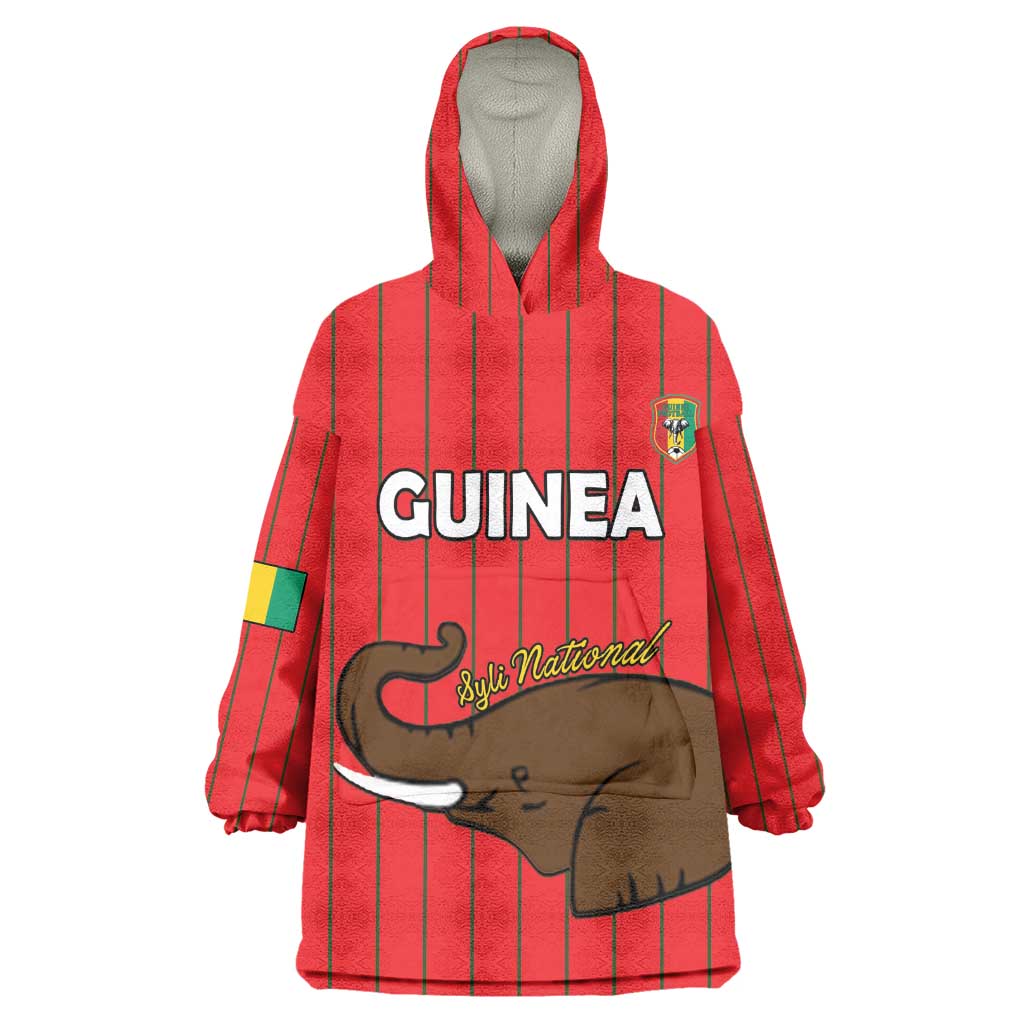 Guinea Football Custom Wearable Blanket Hoodie Allez Syli National - African Pride