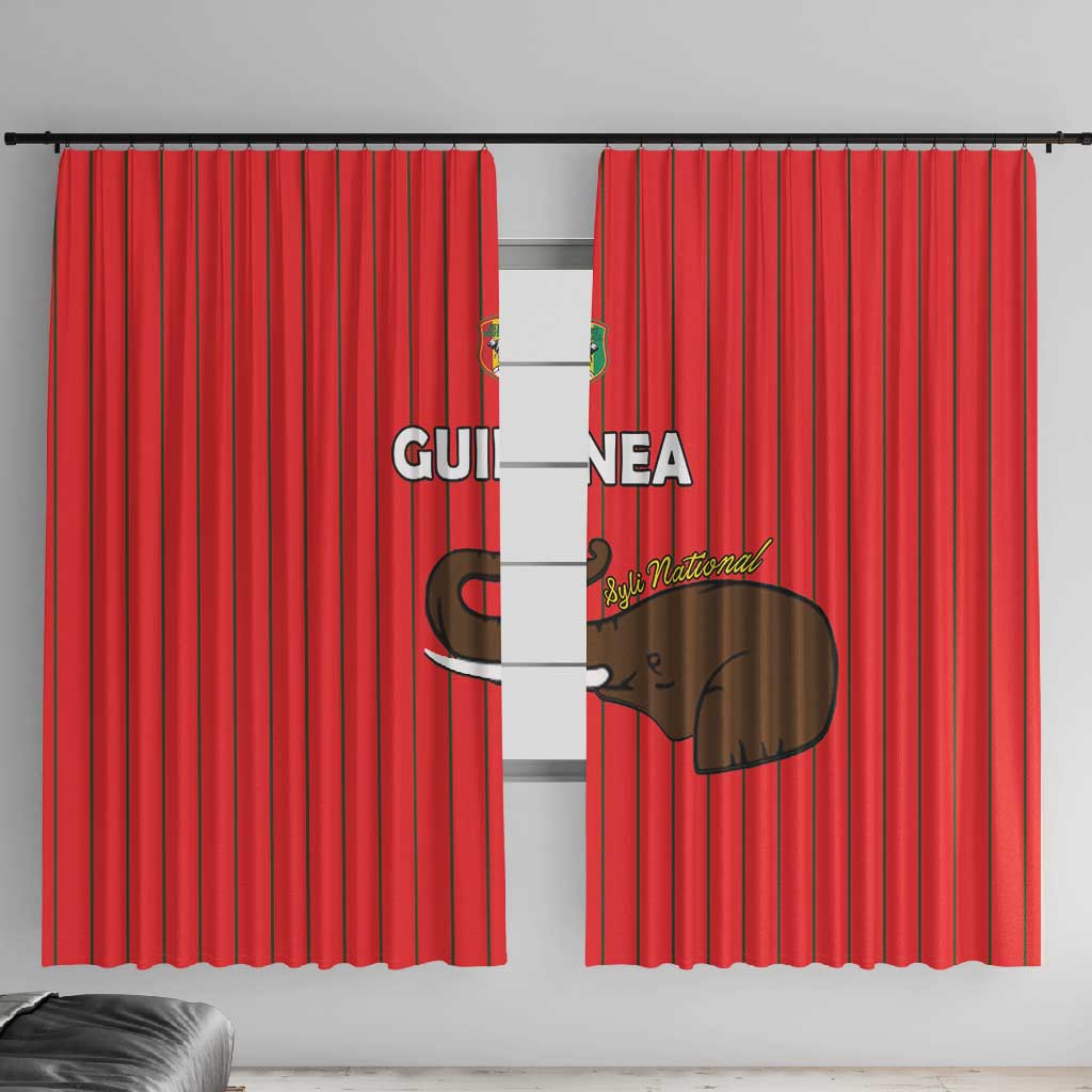 Guinea Football Window Curtain Allez Syli National - African Pride