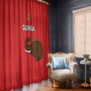 Guinea Football Window Curtain Allez Syli National - African Pride