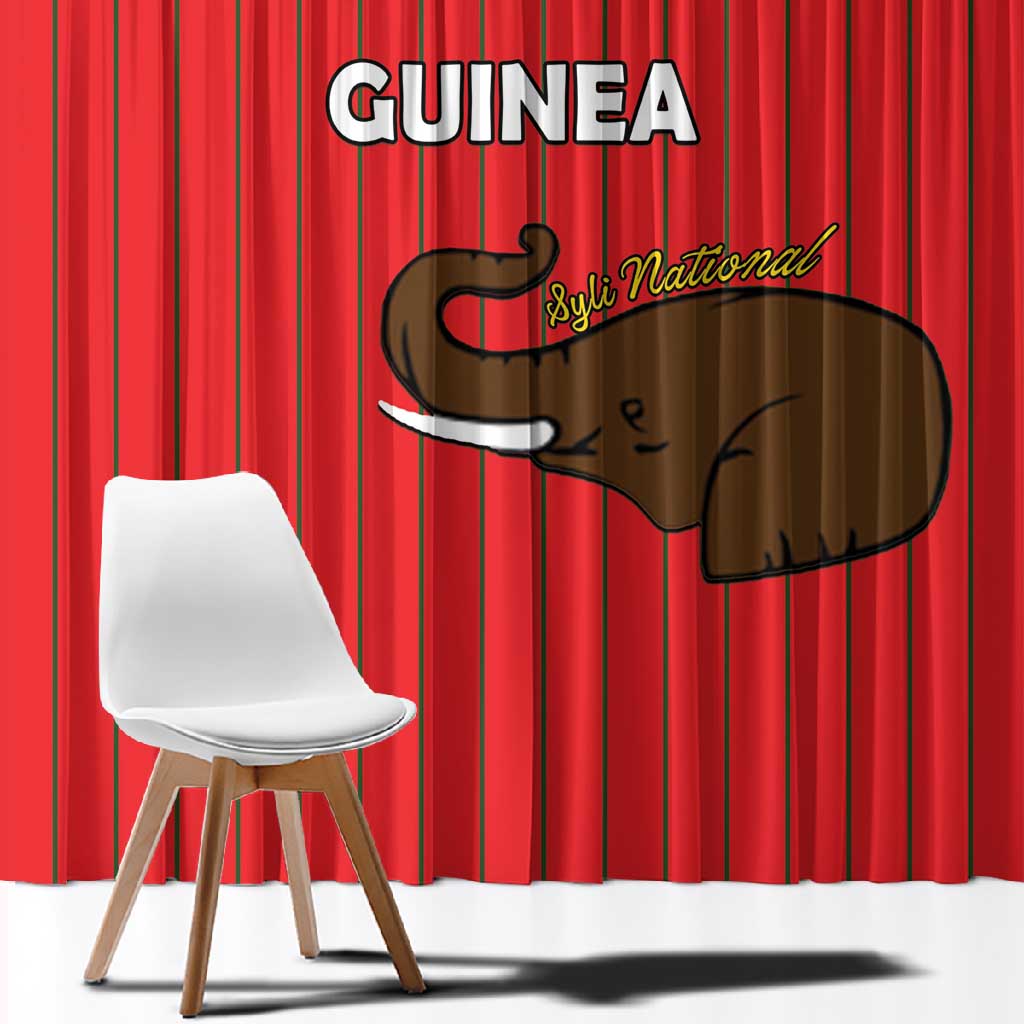 Guinea Football Window Curtain Allez Syli National - African Pride
