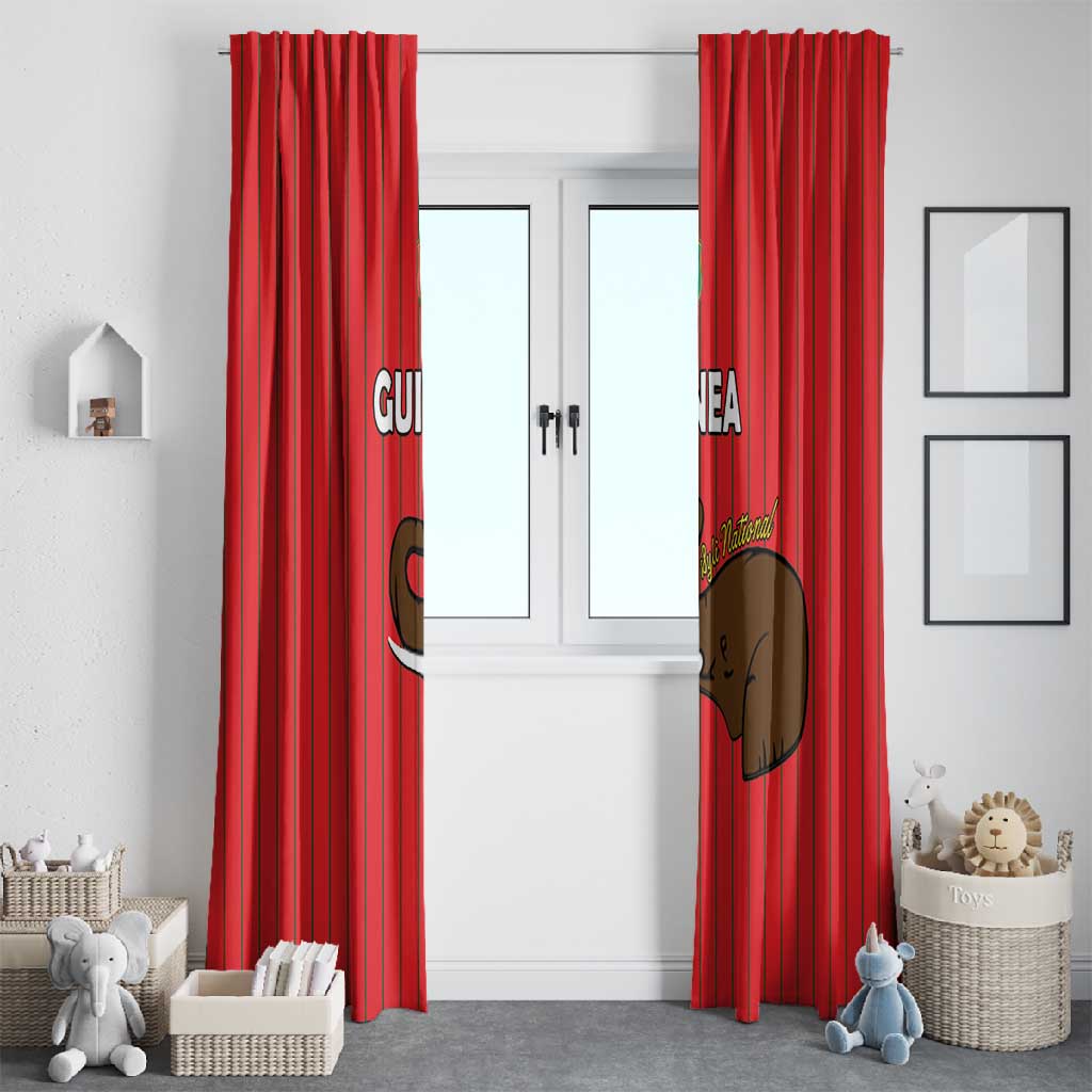 Guinea Football Window Curtain Allez Syli National - African Pride