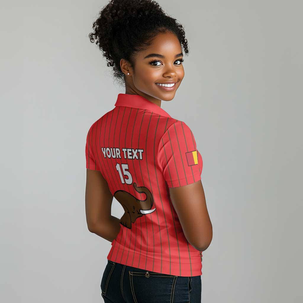Guinea Football Custom Women Polo Shirt Allez Syli National - African Pride