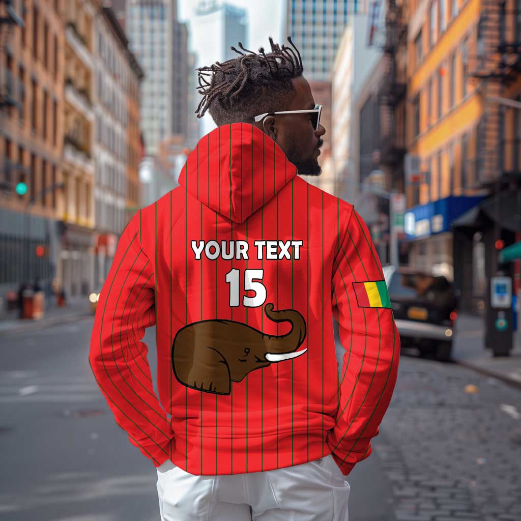 Guinea Football Custom Zip Hoodie Allez Syli National - African Pride