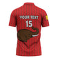 Custom Guinea Football Zipper Polo Shirt Allez Syli National
