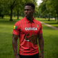 Custom Guinea Football Zipper Polo Shirt Allez Syli National