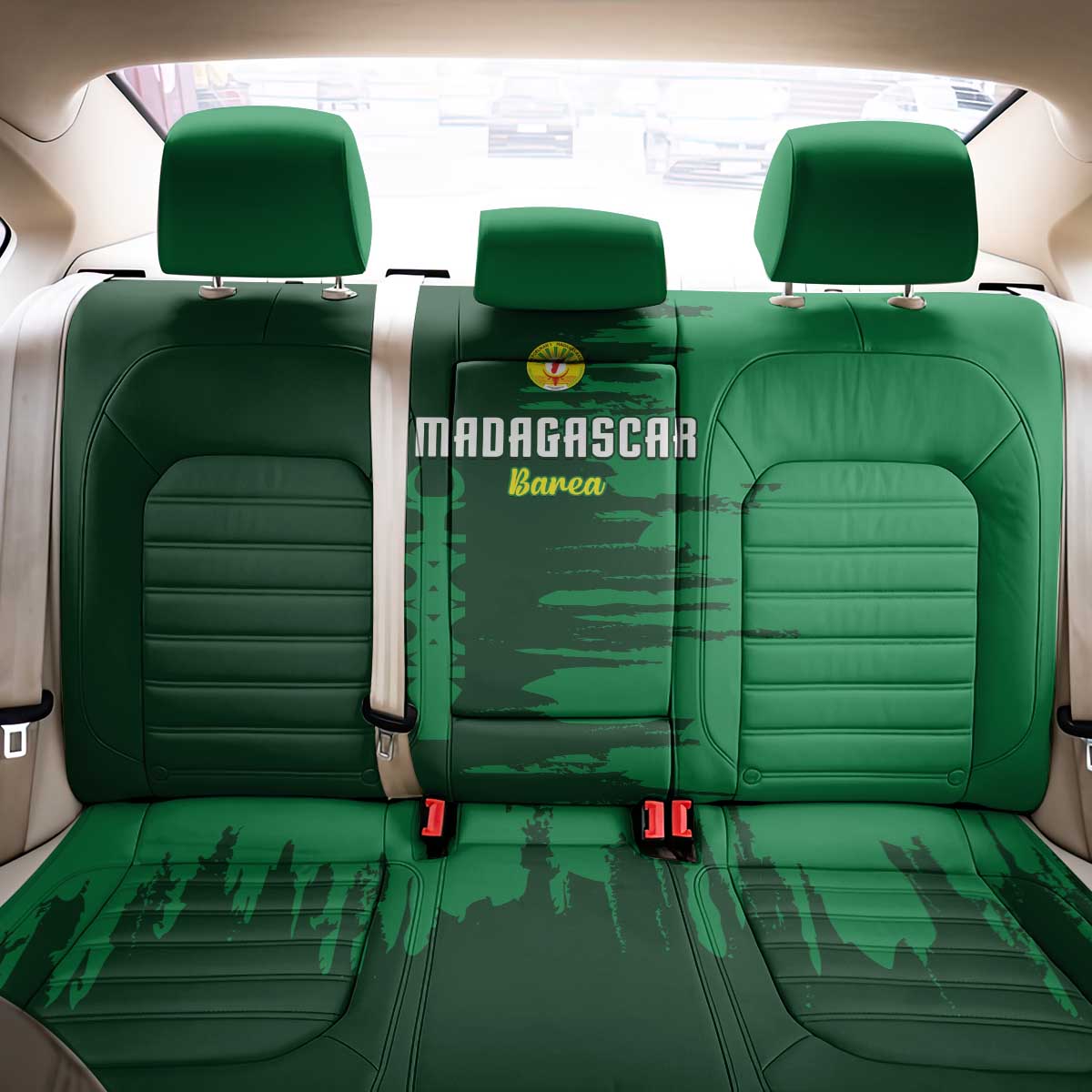 Madagascar Football Back Car Seat Cover Go Champions - African Pride