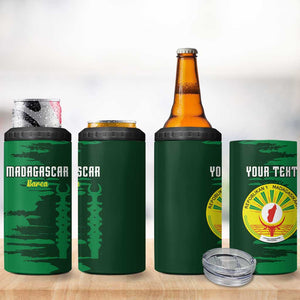 Madagascar Football Custom 4 in 1 Can Cooler Tumbler Go Champions - African Pride