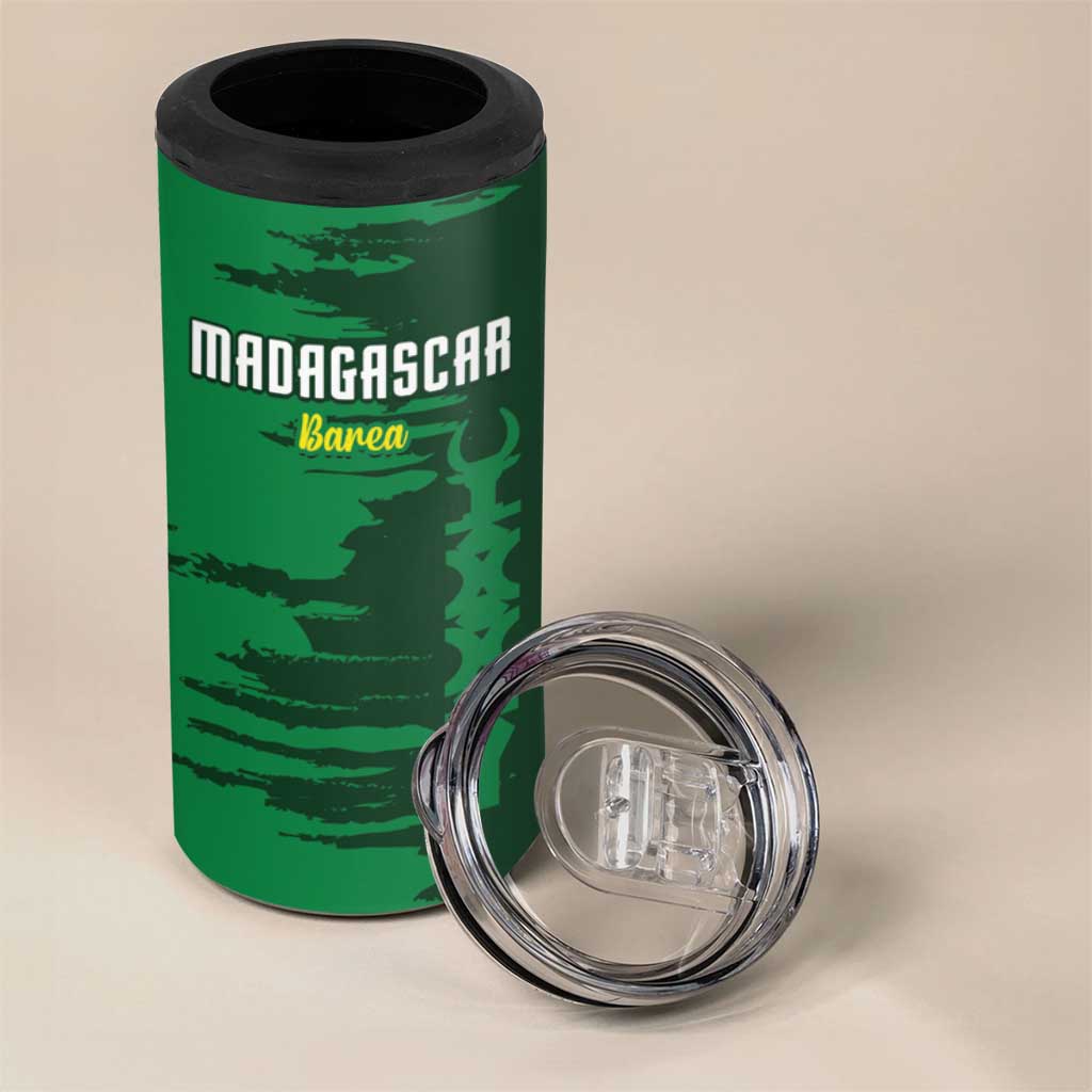 Madagascar Football Custom 4 in 1 Can Cooler Tumbler Go Champions - African Pride