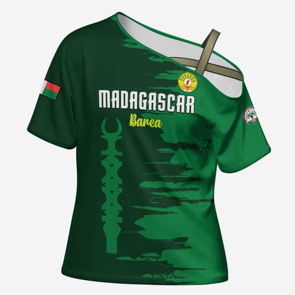 Custom Madagascar Football Cross Shoulder Shirt Go Barea