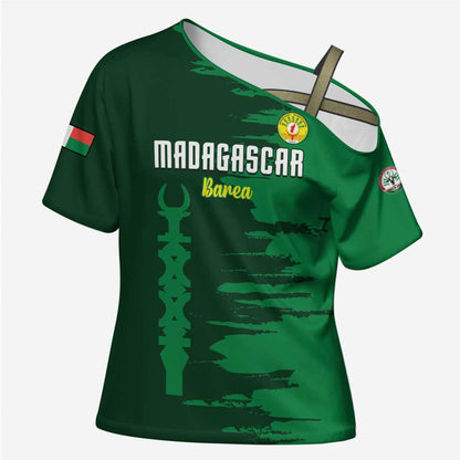 Custom Madagascar Football Cross Shoulder Shirt Go Barea
