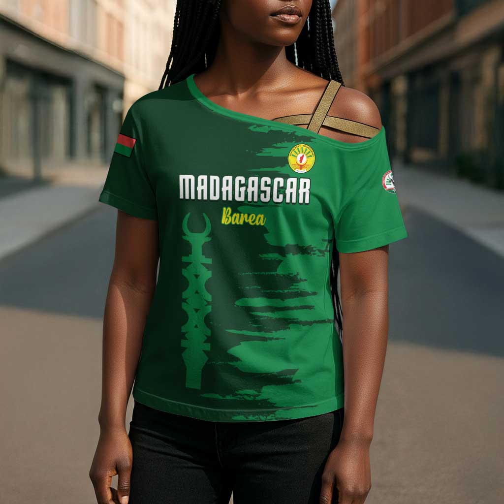 Custom Madagascar Football Cross Shoulder Shirt Go Barea