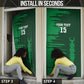 Custom Madagascar Football Door Cover Go Barea