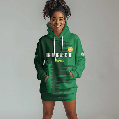 Madagascar Football Custom Hoodie Dress Go Champions - African Pride