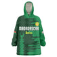 Madagascar Football Custom Kid Wearable Blanket Hoodie Go Champions - African Pride
