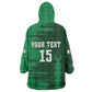 Madagascar Football Custom Kid Wearable Blanket Hoodie Go Champions - African Pride