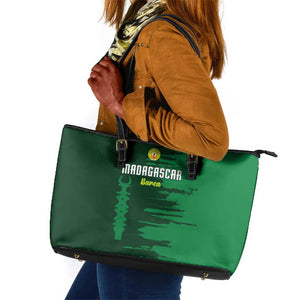 Madagascar Football Leather Tote Bag Go Champions - African Pride