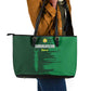 Madagascar Football Leather Tote Bag Go Champions - African Pride