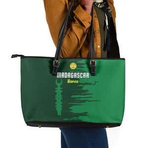 Madagascar Football Leather Tote Bag Go Champions - African Pride
