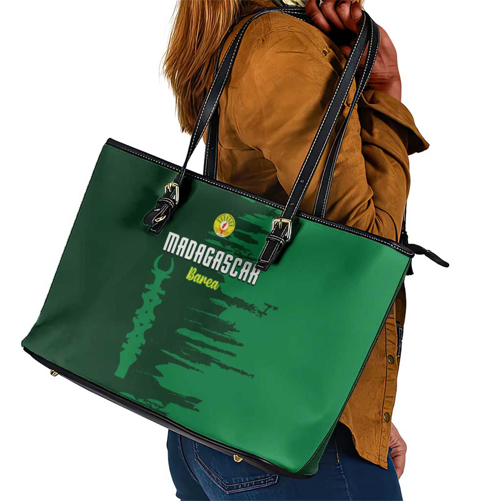 Madagascar Football Leather Tote Bag Go Champions - African Pride