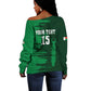 Madagascar Football Custom Off Shoulder Sweater Go Champions - African Pride