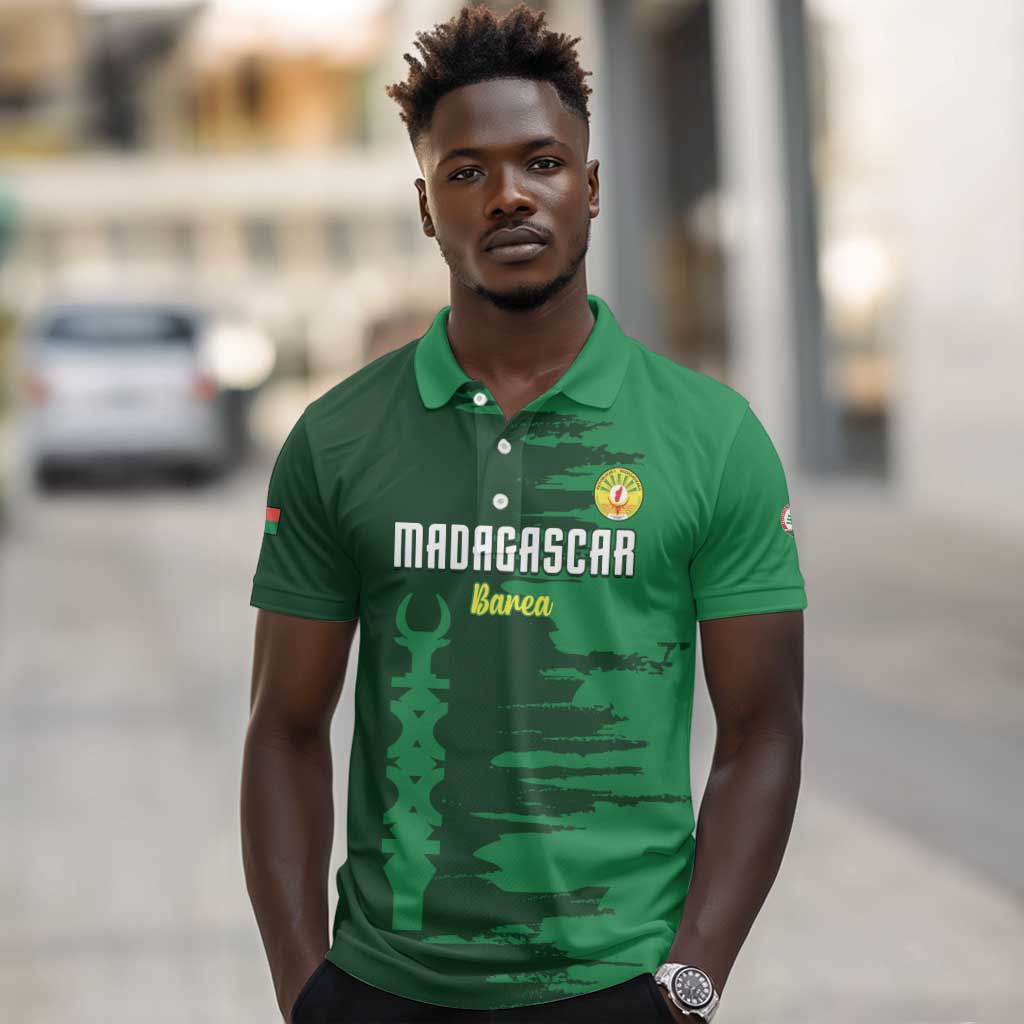 Madagascar Football Custom Polo Shirt Go Champions - African Pride