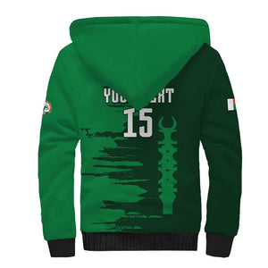 Madagascar Football Custom Sherpa Hoodie Go Champions - African Pride