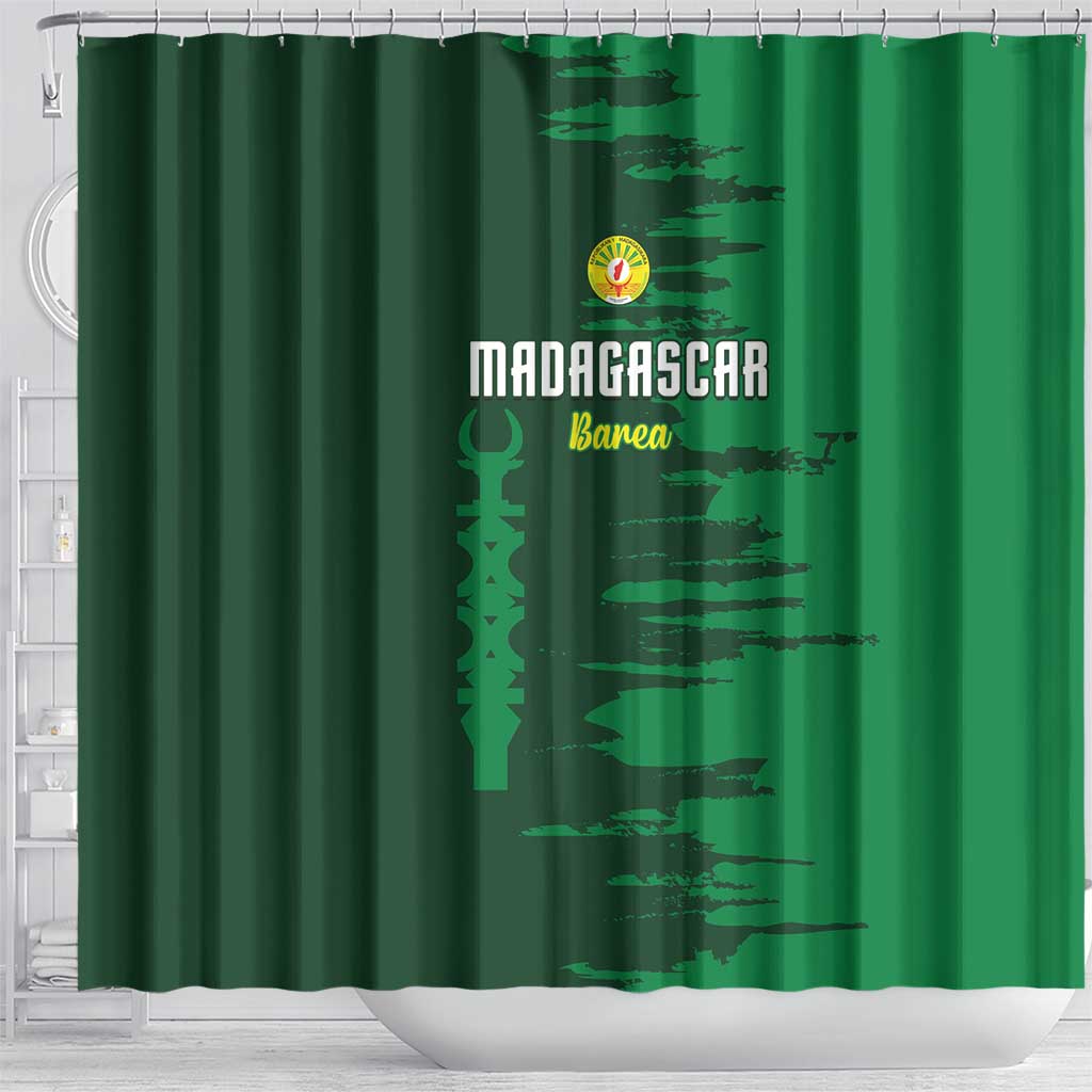 Madagascar Football Shower Curtain Go Champions - African Pride
