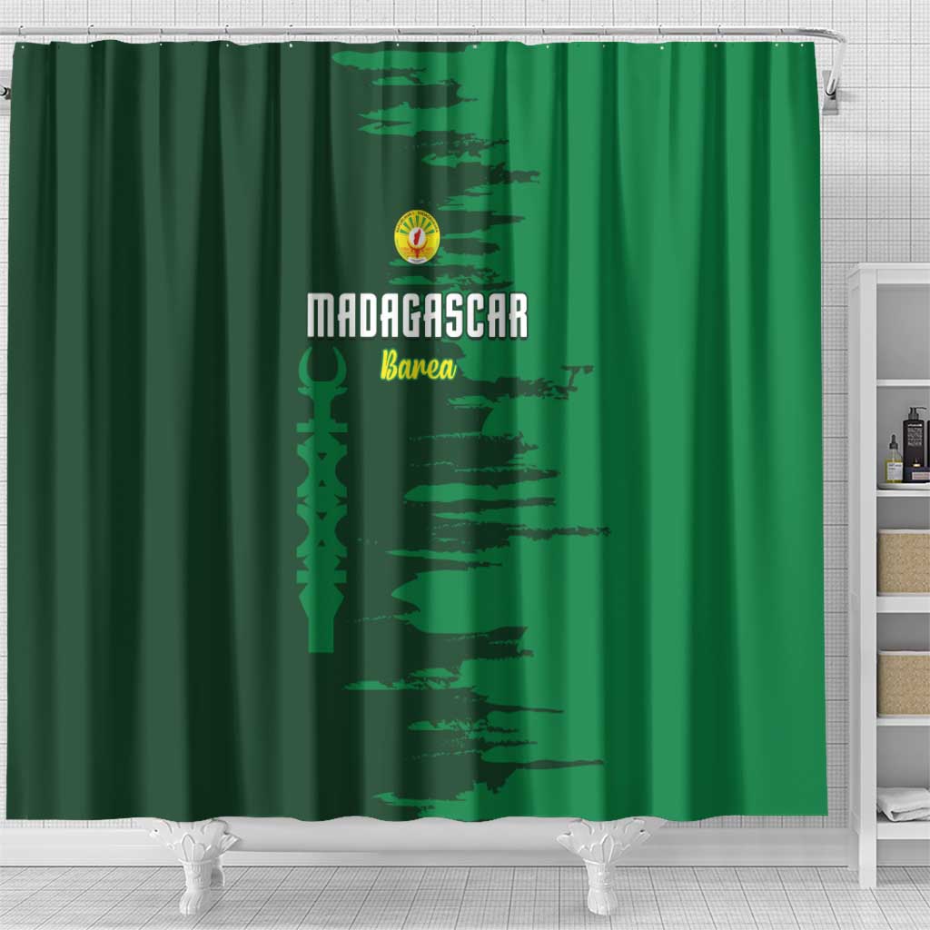 Madagascar Football Shower Curtain Go Champions - African Pride