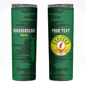 Madagascar Football Custom Skinny Tumbler Go Champions - African Pride