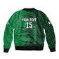 Madagascar Football Custom Sleeve Zip Bomber Jacket Go Champions - African Pride
