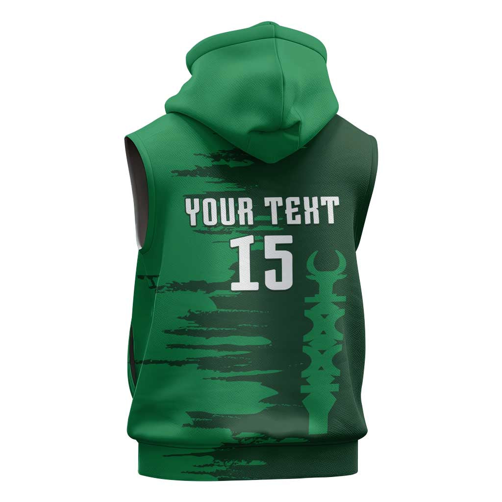 Madagascar Football Custom Sleeveless Hoodie Go Champions - African Pride