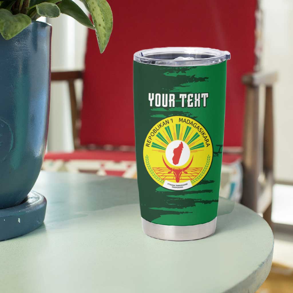 Madagascar Football Custom Tumbler Cup Go Champions - African Pride