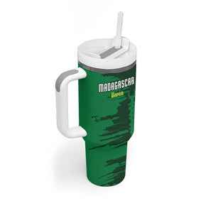 Madagascar Football Custom Tumbler With Handle Go Champions - African Pride