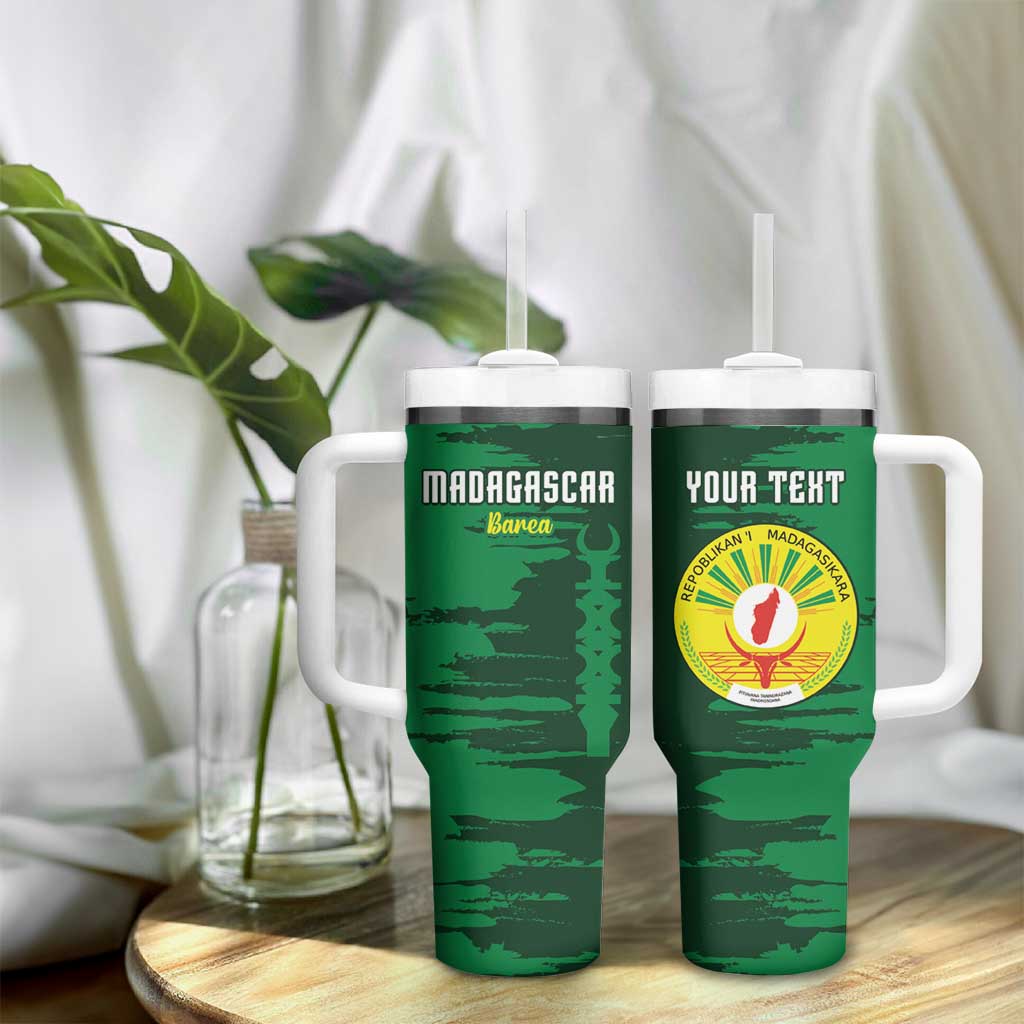 Madagascar Football Custom Tumbler With Handle Go Champions - African Pride