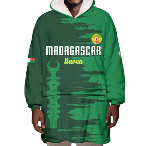 Madagascar Football Custom Wearable Blanket Hoodie Go Champions - African Pride