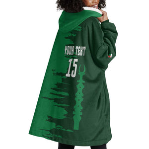 Madagascar Football Custom Wearable Blanket Hoodie Go Champions - African Pride