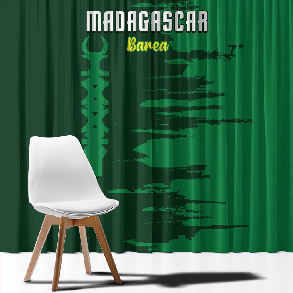 Madagascar Football Window Curtain Go Champions - African Pride