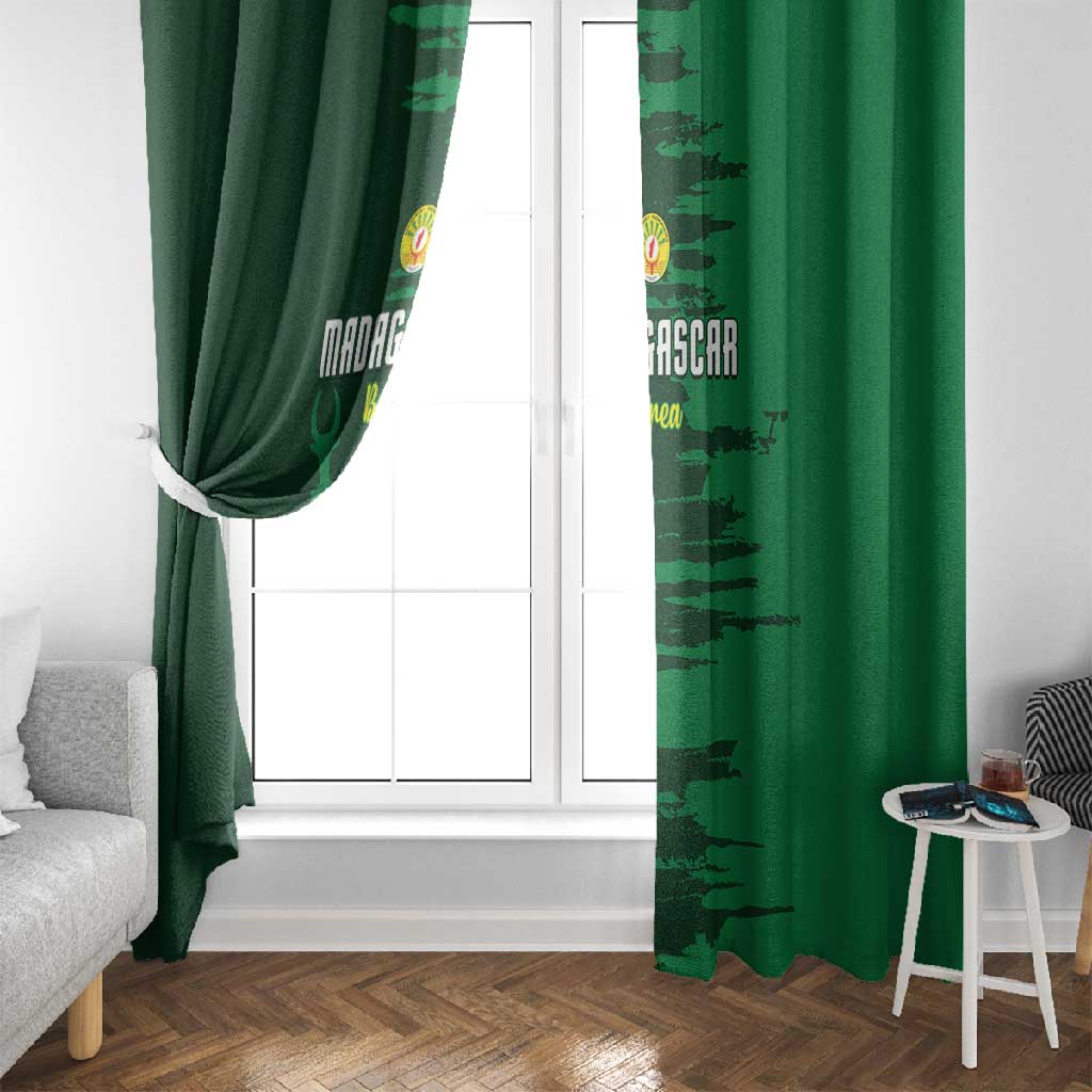 Madagascar Football Window Curtain Go Champions - African Pride