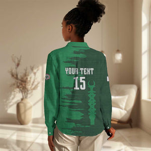 Madagascar Football Custom Women Casual Shirt Go Champions - African Pride