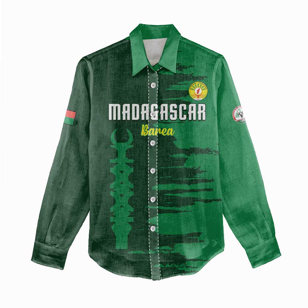 Madagascar Football Custom Women Casual Shirt Go Champions - African Pride