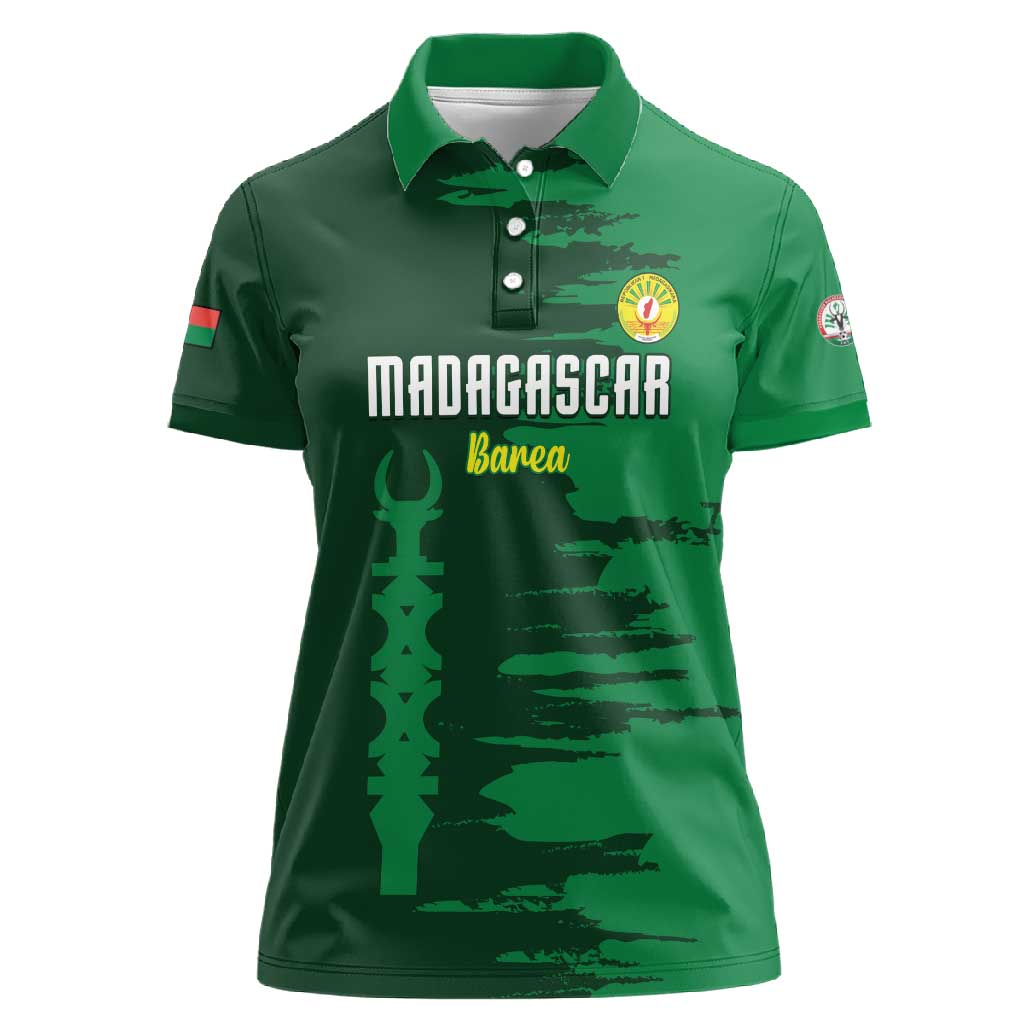 Madagascar Football Custom Women Polo Shirt Go Champions - African Pride