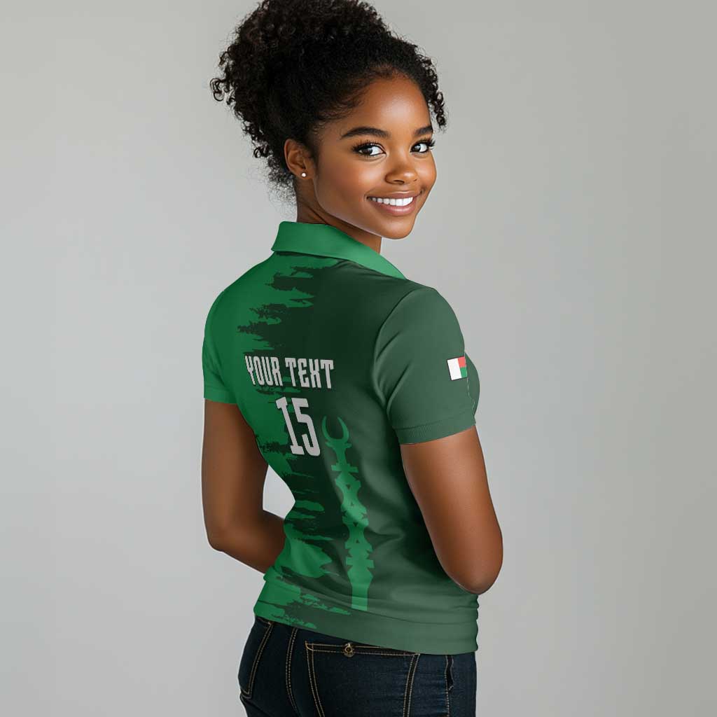Madagascar Football Custom Women Polo Shirt Go Champions - African Pride