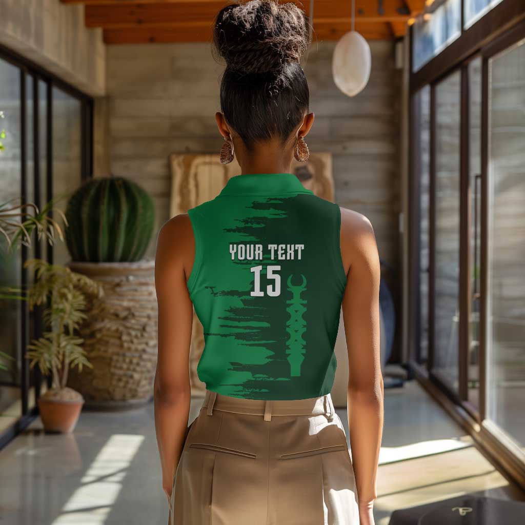 Madagascar Football Custom Women Sleeveless Polo Shirt Go Champions - African Pride